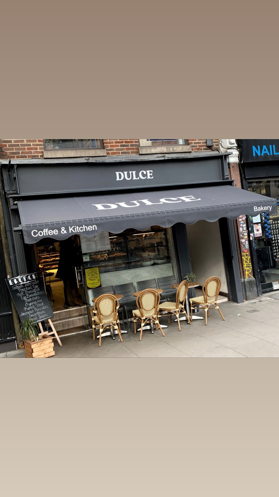 Dulce Coffee London - mediterranean